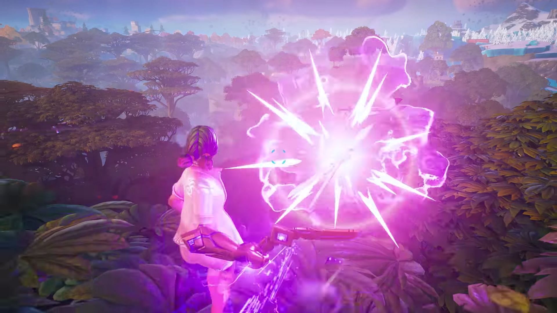 The Kinetic Boomerang is a throwable weapon (Image via Epic Games)
