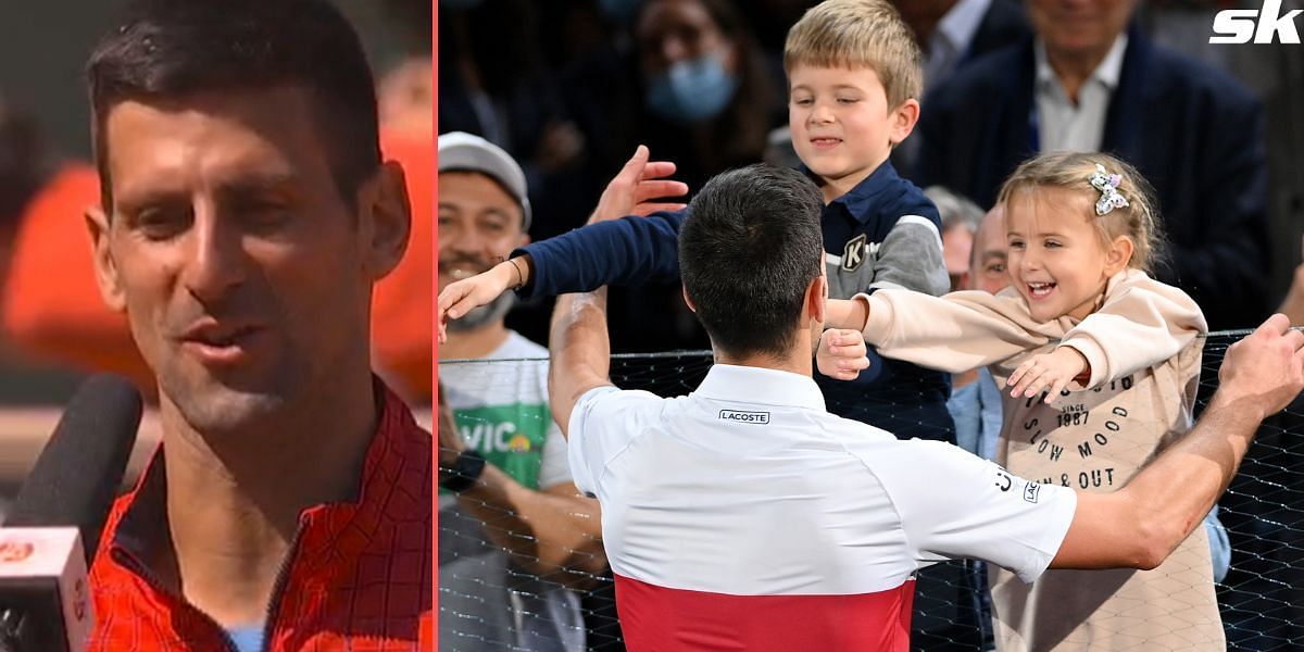 Novak Djokovic revealed how his children inspire him to go the distance