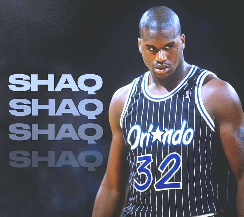 Orlando Magic's Shaquille O'Neal (32) goes to the basket over