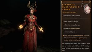 Esadora's Overflowing Cameo in Diablo 4: How to get, Unique Effects, Affixes, and more