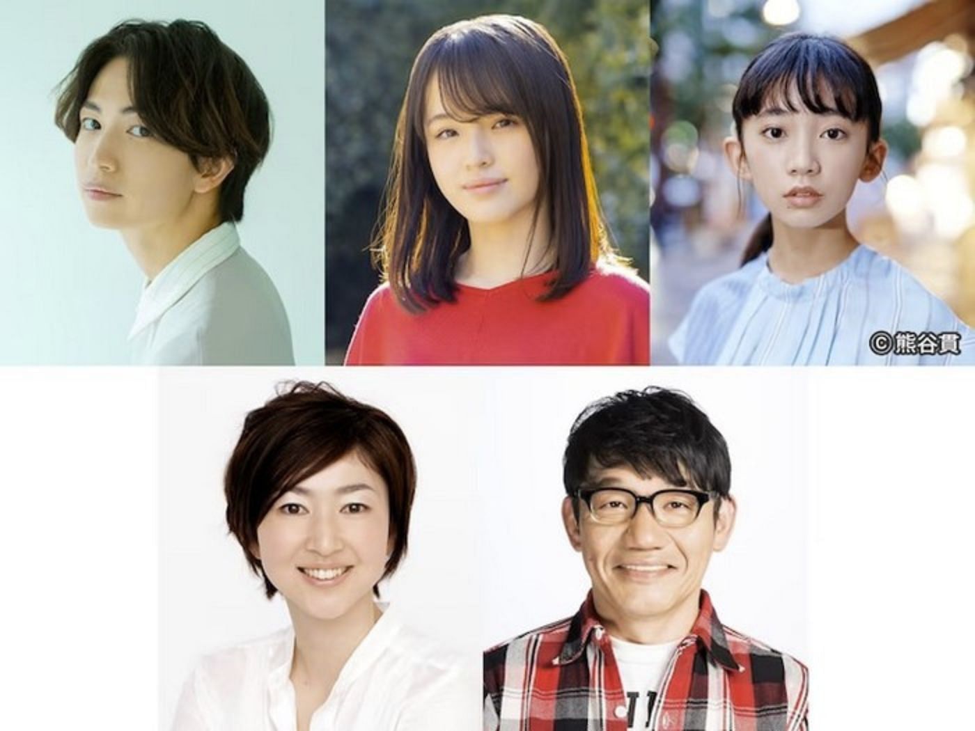 The newly announced cast members for the Live-Action Barakamon series (Image via Fuji TV)