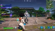 To complete the secret Fortnite quest, talk to the NPC (Image via Epic Games)