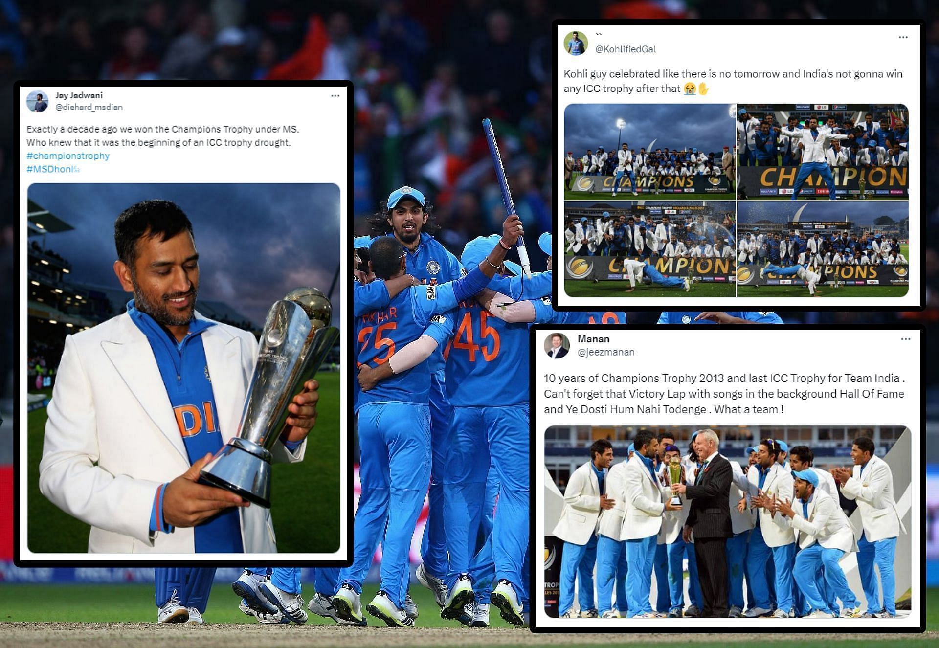 भारतीय टीम ने आखिरी बार आईसीसी का कोई टाइटल जीता था