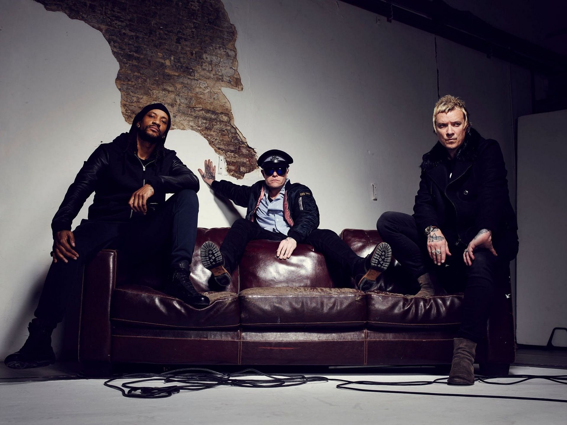 The Prodigy pose for the Q magazine in England on February 24, 2015 (Image via Getty Images)
