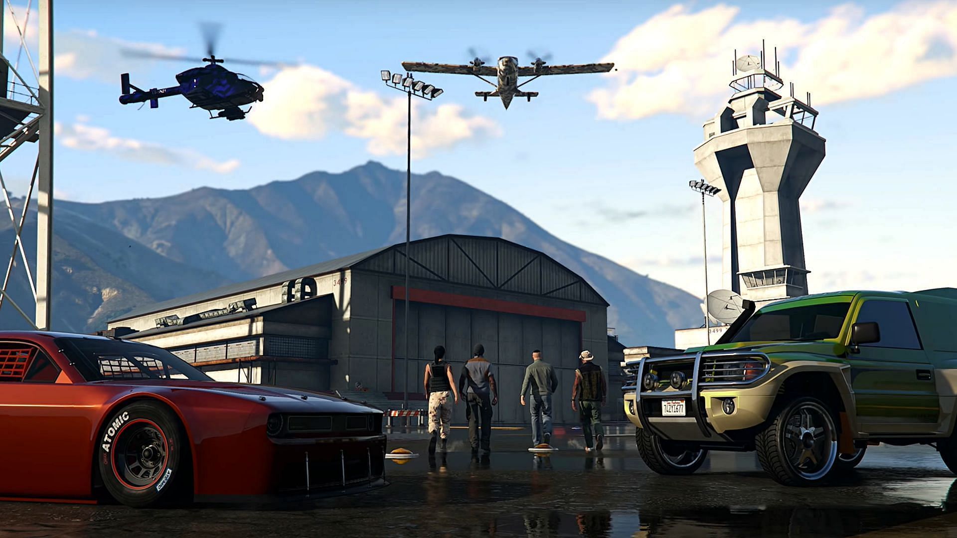 New vehicles spotted in the DLC teaser (Image via Rockstar Games)