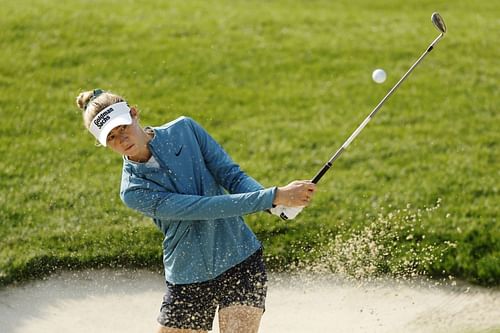 Nelly Korda during the practice round of the KPMG Women's PGA Championship 2023