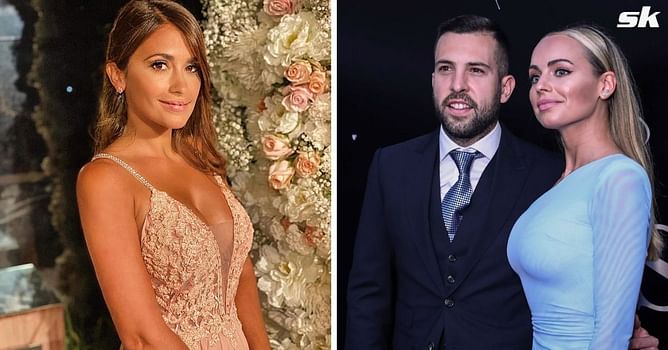 Lionel Messi’s wife Antonela Roccuzzo reacts as Barcelona star’s partner sends farewell message to Jordi Alba and family