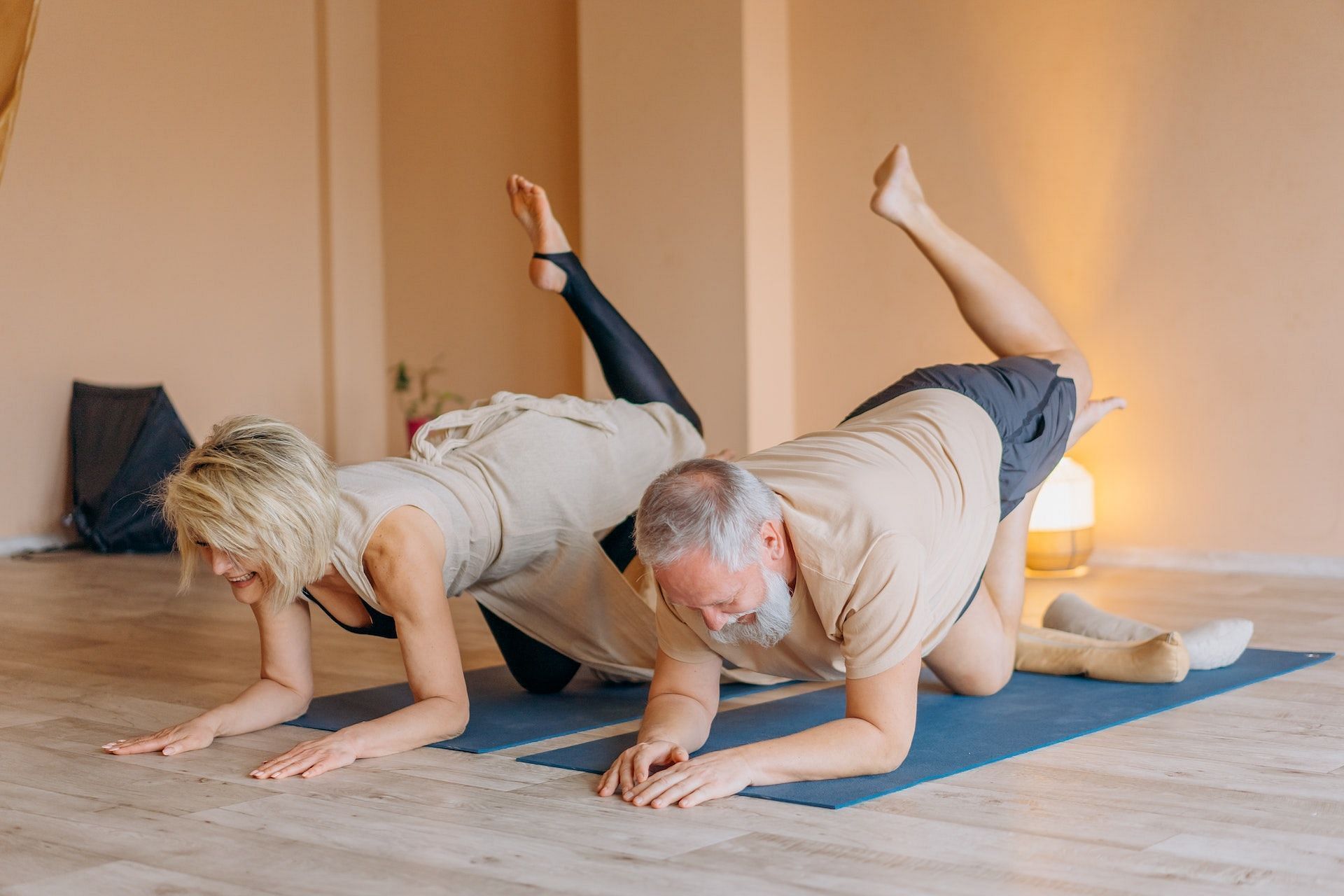 Stretching for seniors improve mobility. (Photo via Pexels/Mikhail Nilov)