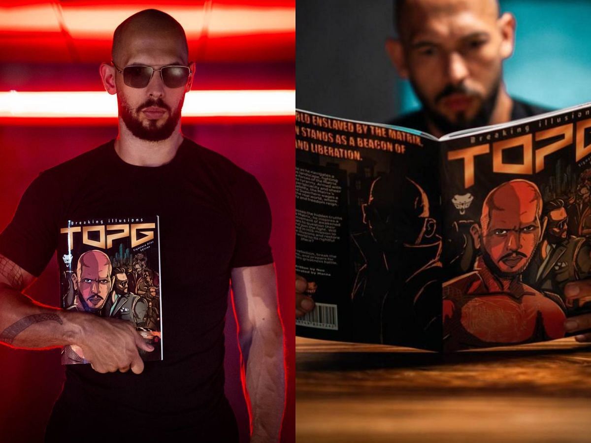 Andrew Tate releases his own comic book called Top-G (Image via Twitter)