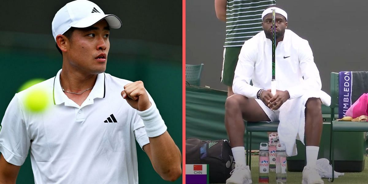 Yibing Wu(L) and Frances Tiafoe