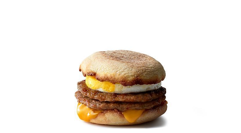 Mcmuffin with double sausage (Image via McDonald&#039;s)