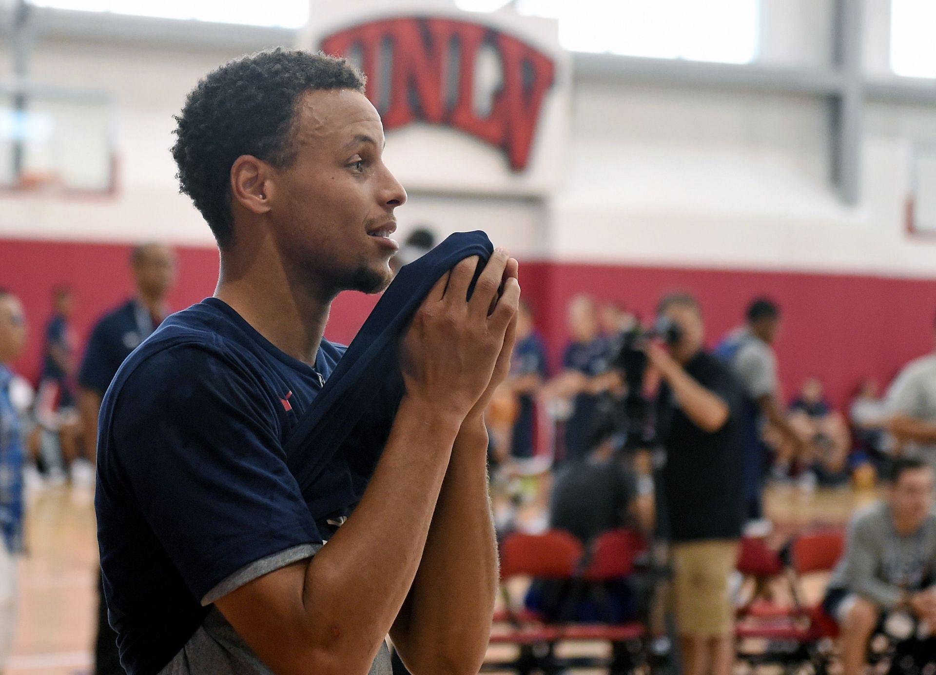 Steph Curry at the 2015 USA Basketball Men&#039;s National Team Training Camp