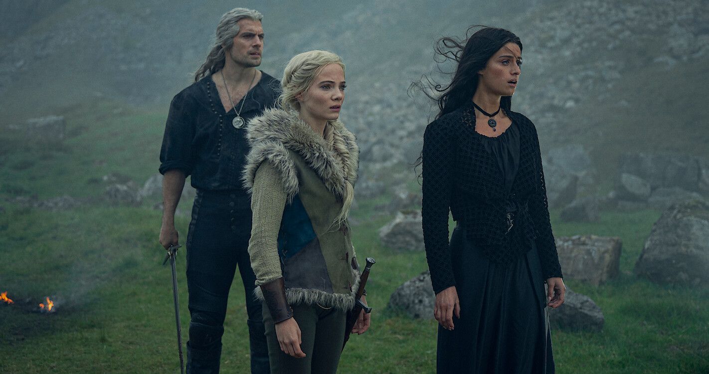 Geralt, Ciri, and Yennefer (Image via Netflix)