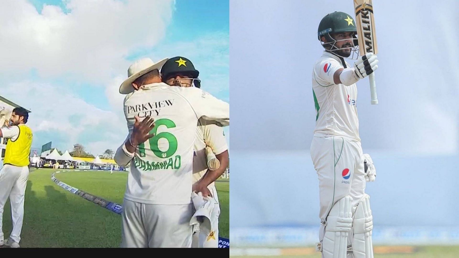 Saud Shakeel smacked a double hundred in Galle (Image: Twitter)