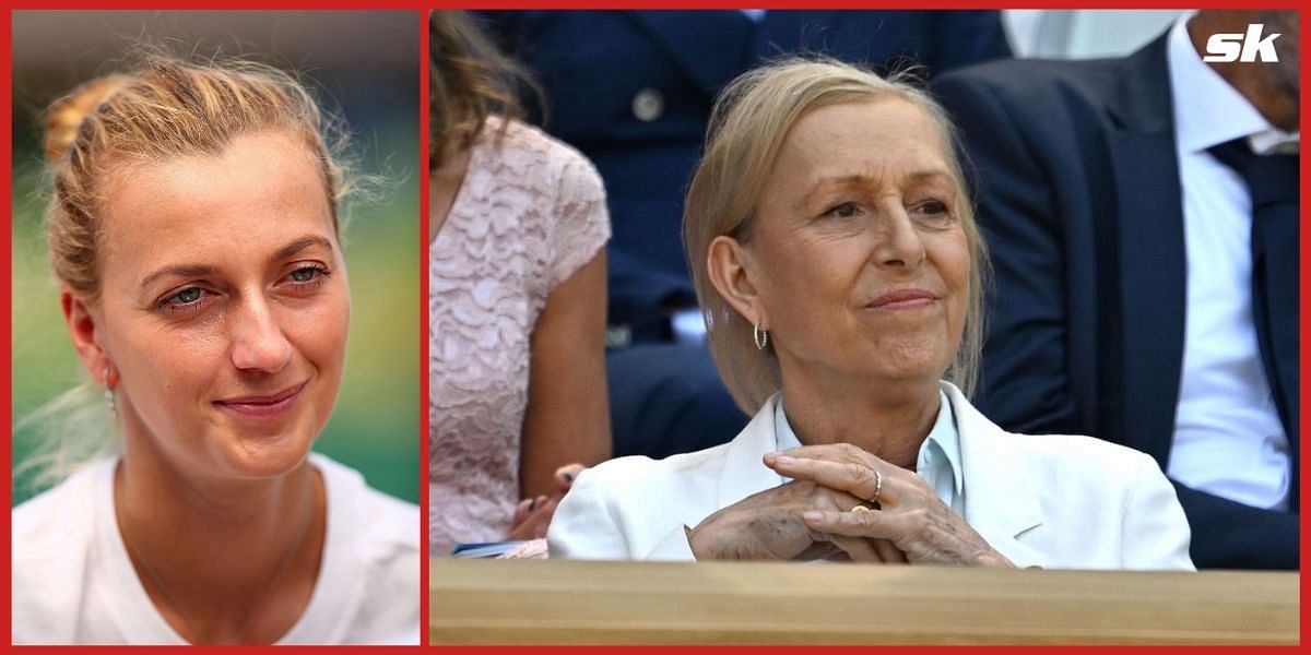 Petra Kvitova recalled Martina Navratilova watch her first Wimbledon final.