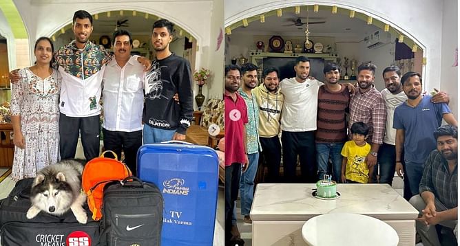 WI vs IND : वेस्टइंडीज रवाना होने से पहले तिलक वर्मा ने परिवार और दोस्तों की ली शुभकामाएं, शेयर की खास तस्वीरें