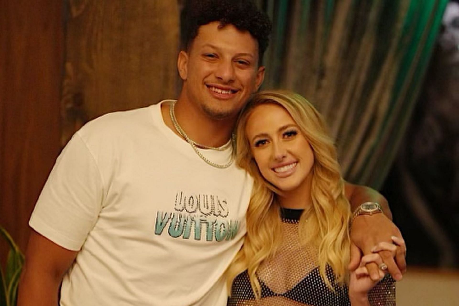 Brittany Mahomes stuns in see-through outfit with Patrick Mahomes in Vegas