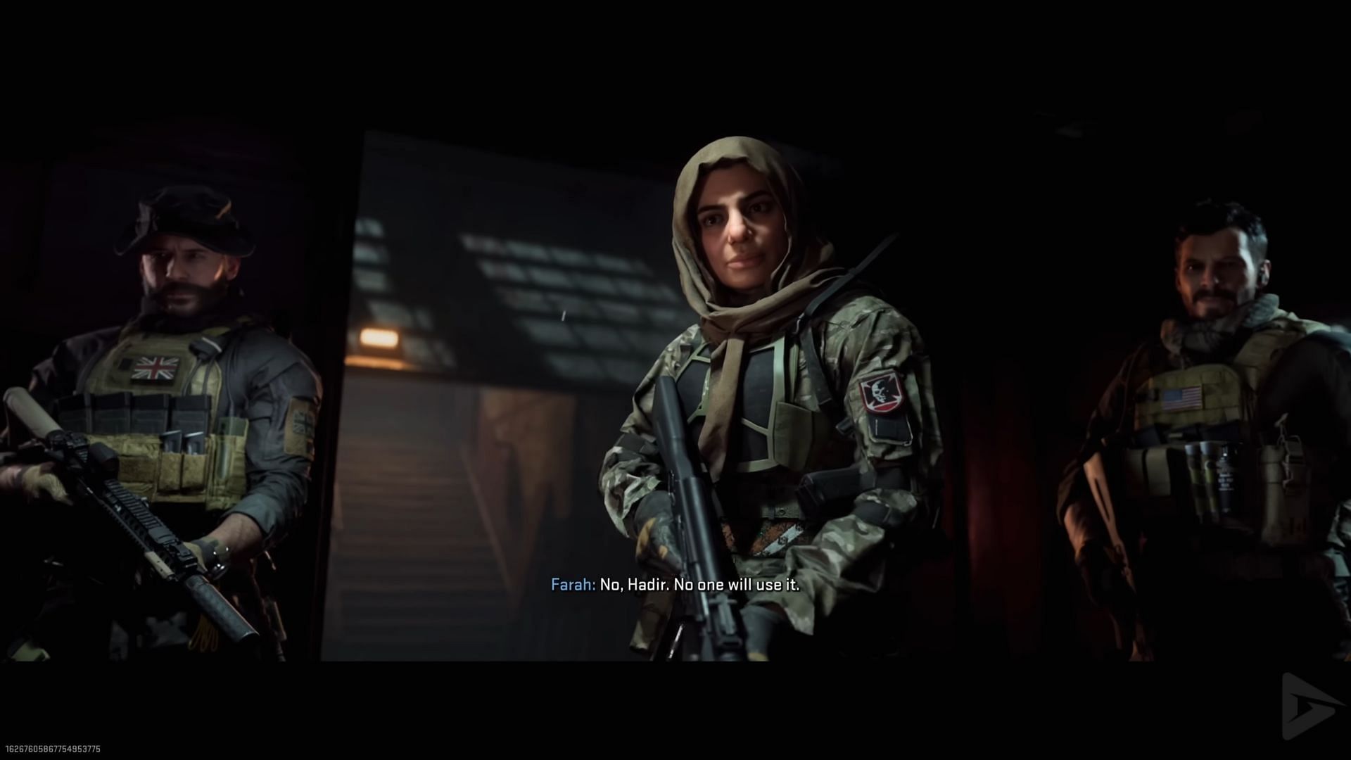 The end cutscene in Modern Warfare 2 Raid Ep 4 (Image via @Gamer&#039;s Little Playground on YouTube)