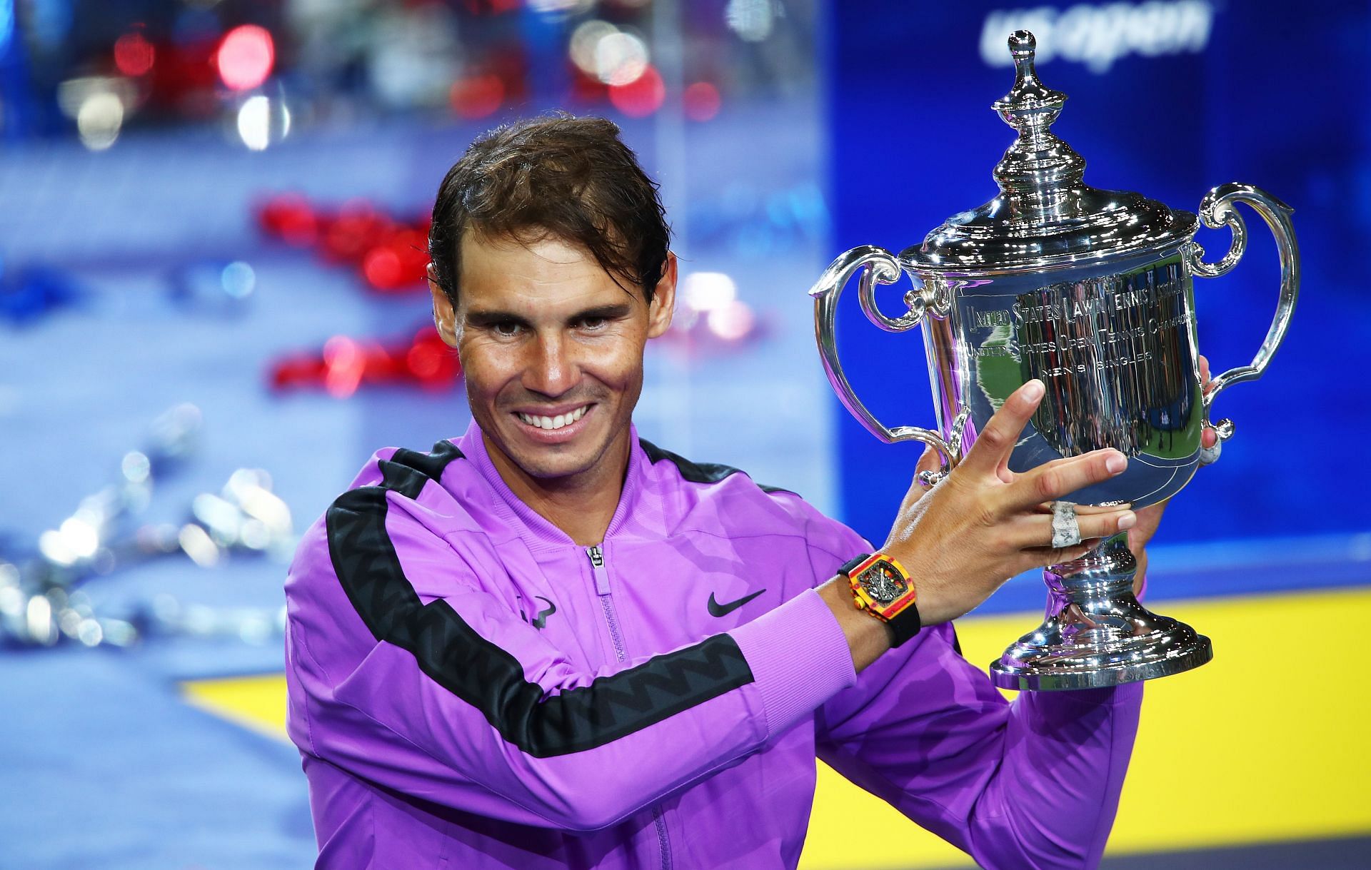 Rafael Nadal with the 2019 US Open