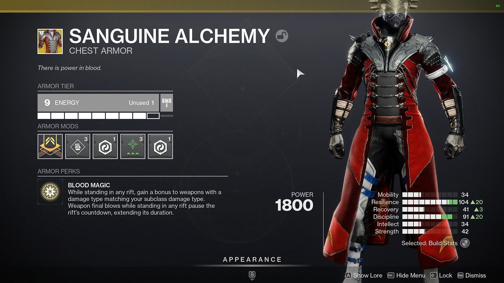 Destiny 2 Sanguine Alchemy (Image via Bungie)