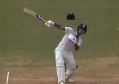 [Watch] Ishan Kishan pulls off a Rishabh Pant-esque maximum to bring up his maiden Test half-century in second West Indies Test