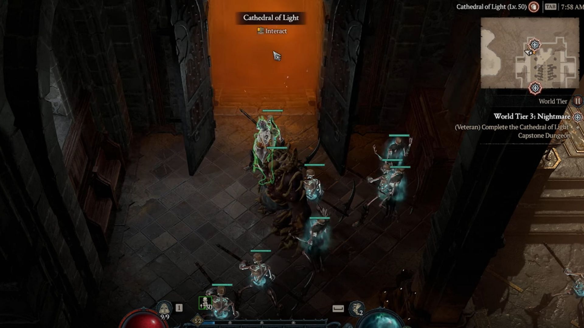 Cathedral of Light Capstone Dungeon challenge. (Image via Blizzard Entertainment)