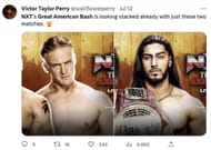 Tweet regarding Mustafa Ali's match at Great American Bash