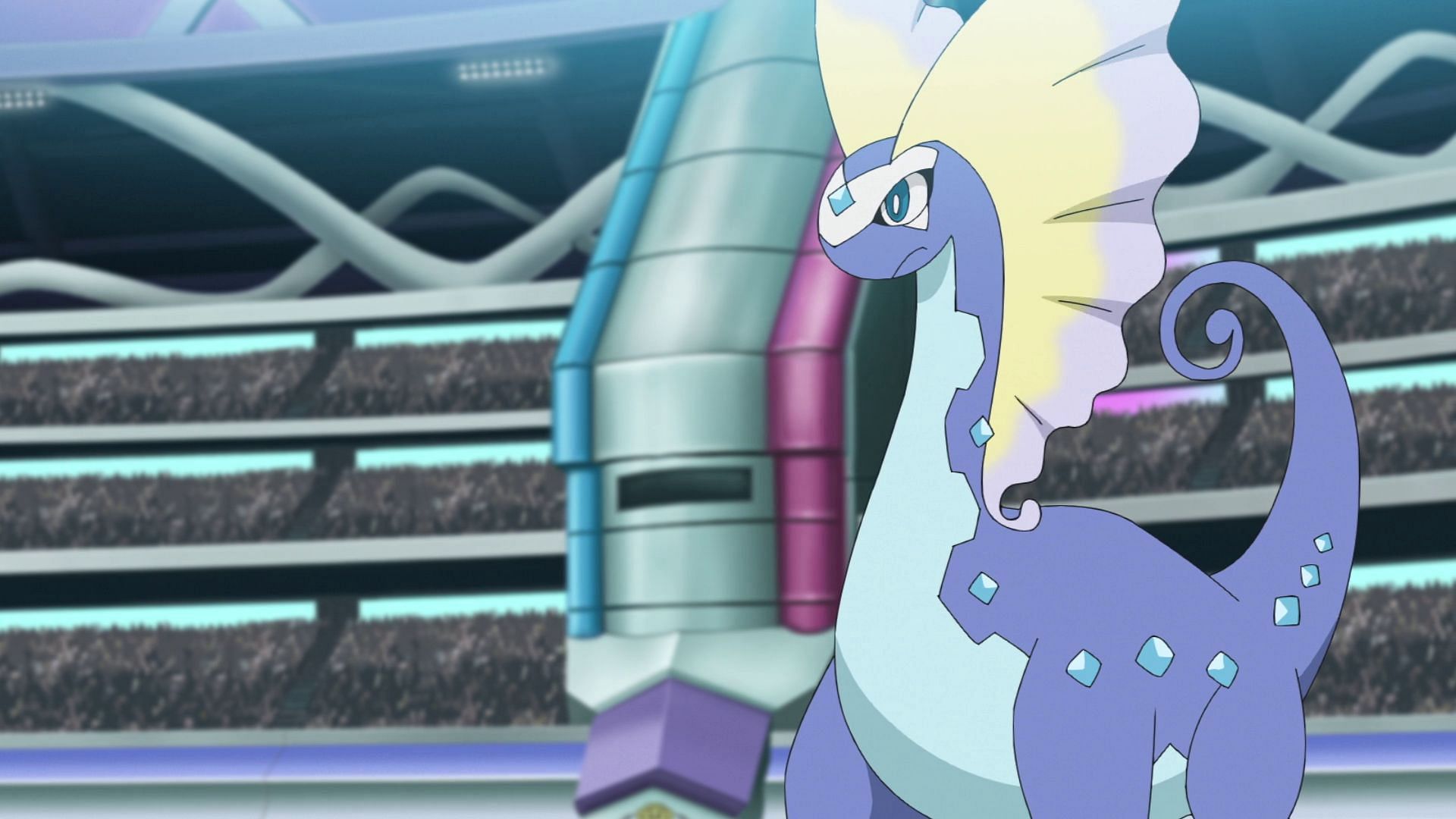 Aurorus as seen in the anime (Image via The Pokemon Company)