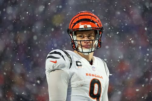 Joe Burrow during AFC Divisional Playoffs - Cincinnati Bengals v Buffalo Bills