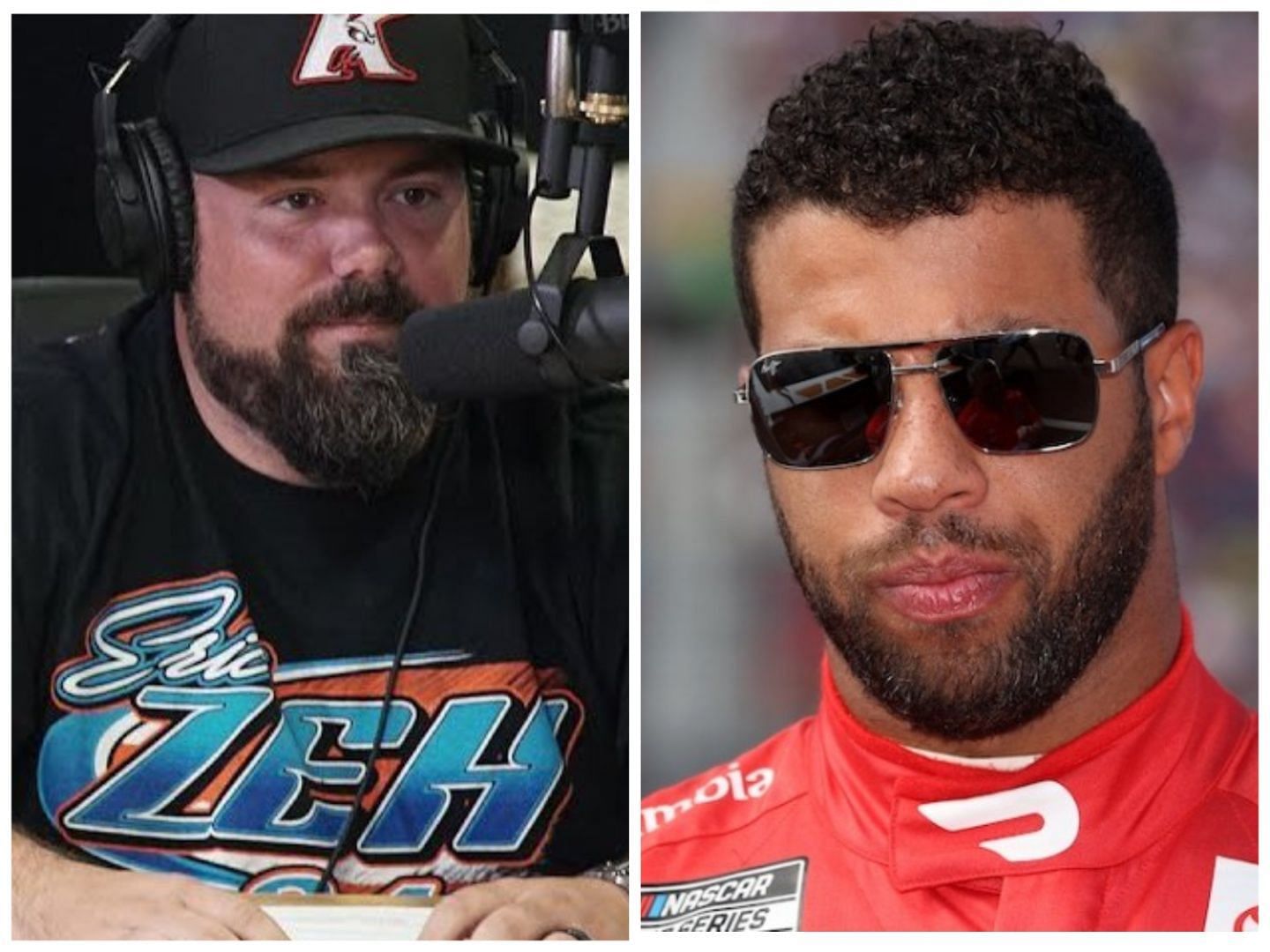 Bubba Wallace and his spotter