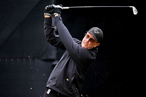 Phil Mickelson at the 151st Open - Preview Day Two