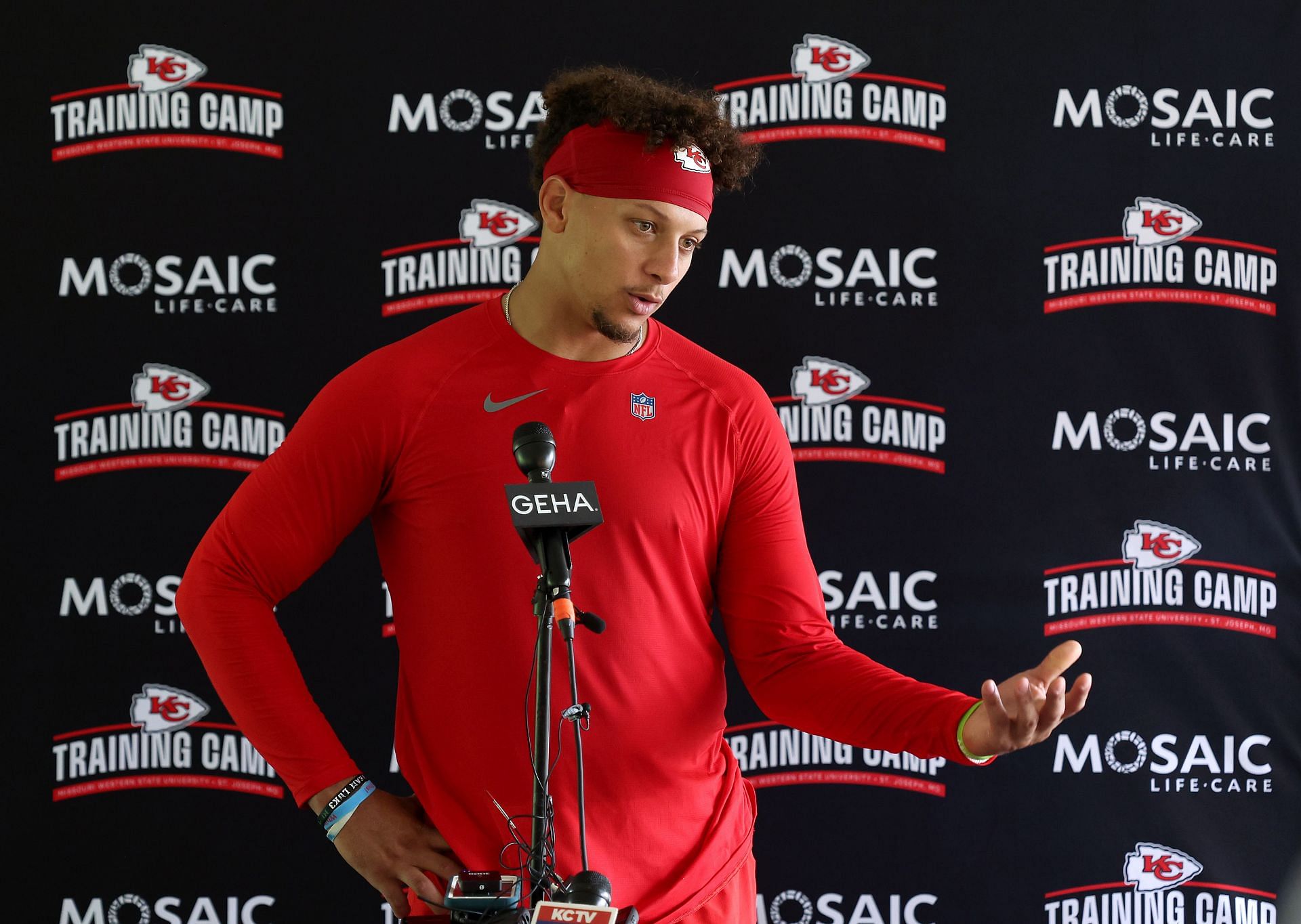 Patrick Mahomes at Kansas City Chiefs Training Camp