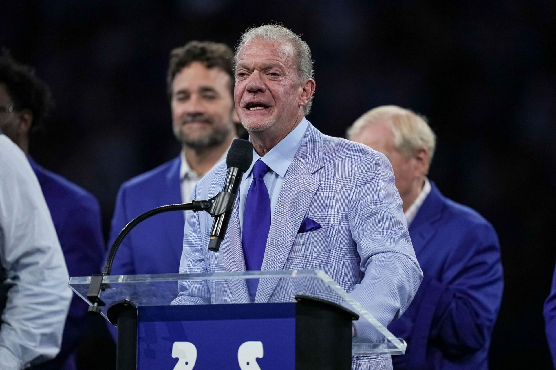 Colts owner Jim Irsay's office memorabilia makes big impression