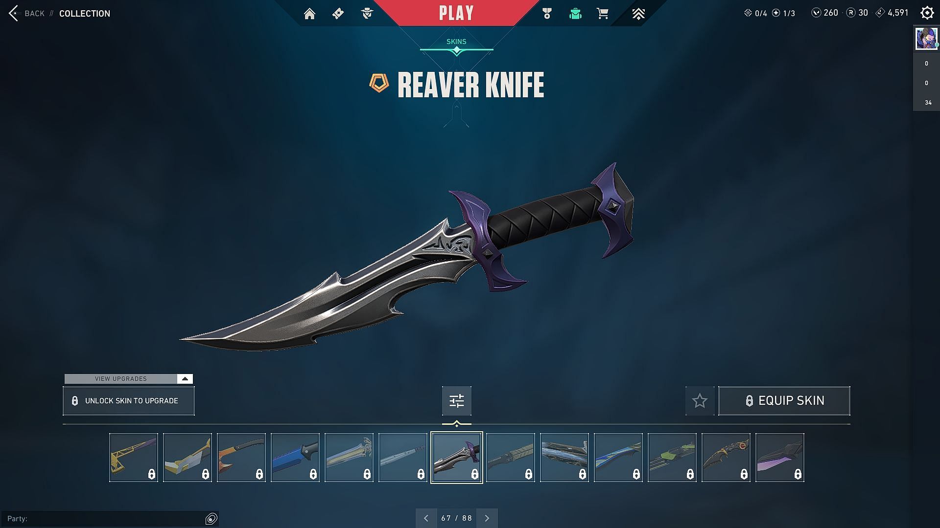 Reaver Knife (Image via Valorant)