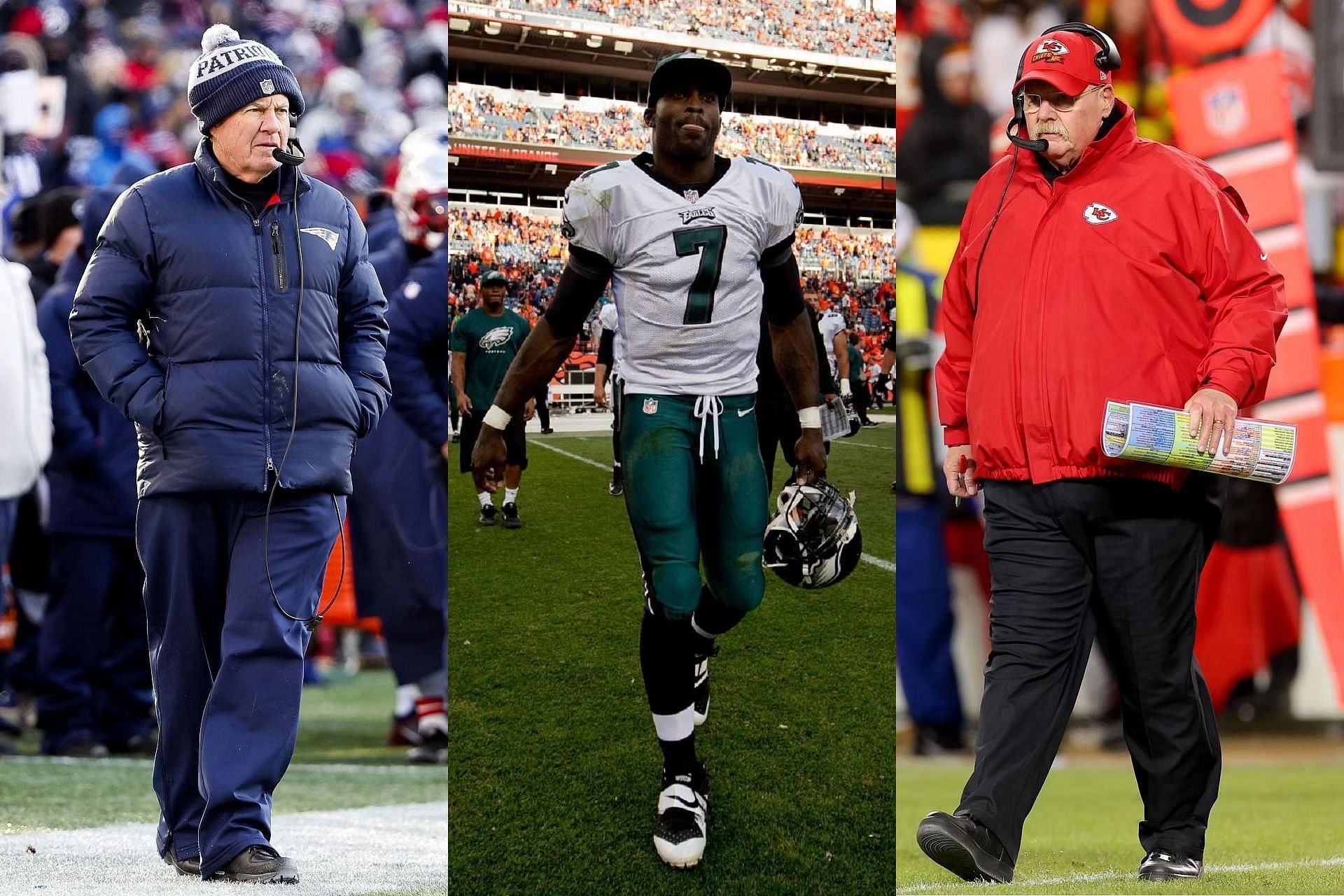 Michael Vick bats for Andy Reid as greatest coach over Bill Belichick