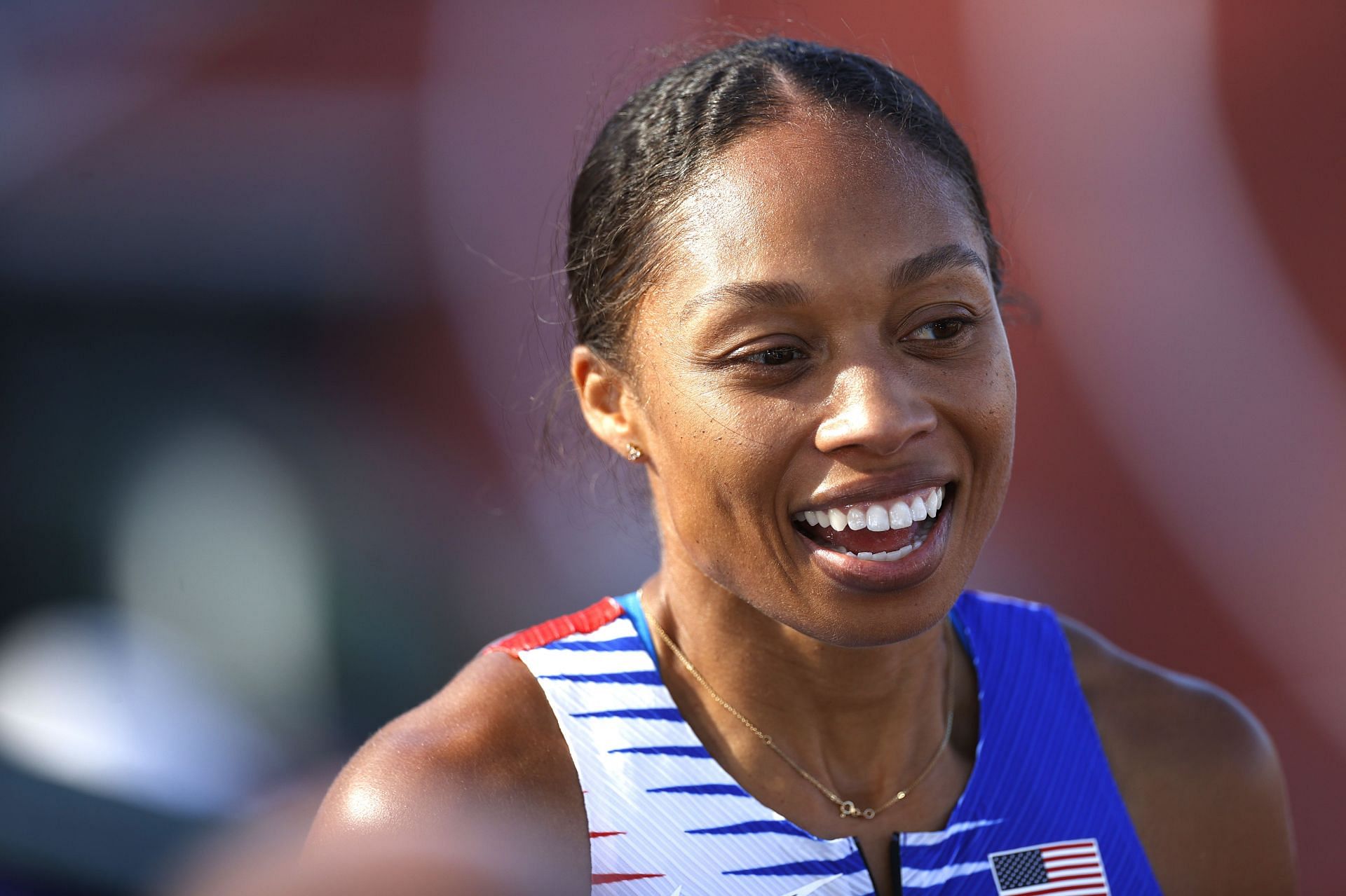 Allyson Felix at the World Athletics Championships Oregon22