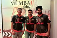 Rinku and Surinder Singh with U Mumba TT CEO Suhail Chandhok