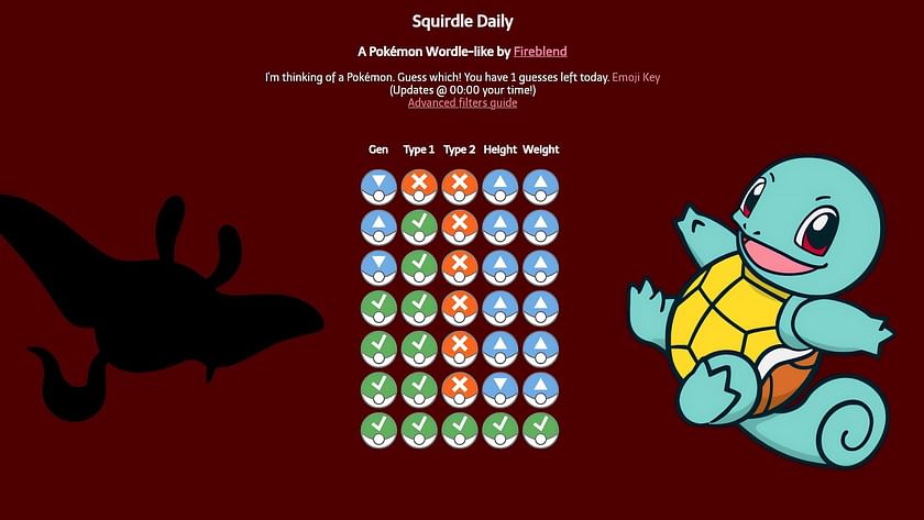 Another 'Wordle' Alternative, 'Squirdle,' Wants You To Guess That Pokémon