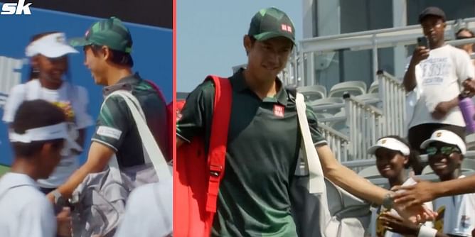 WATCH: Kei Nishikori receives roaring welcome at Atlanta Open on his return to the ATP Tour after 20 months