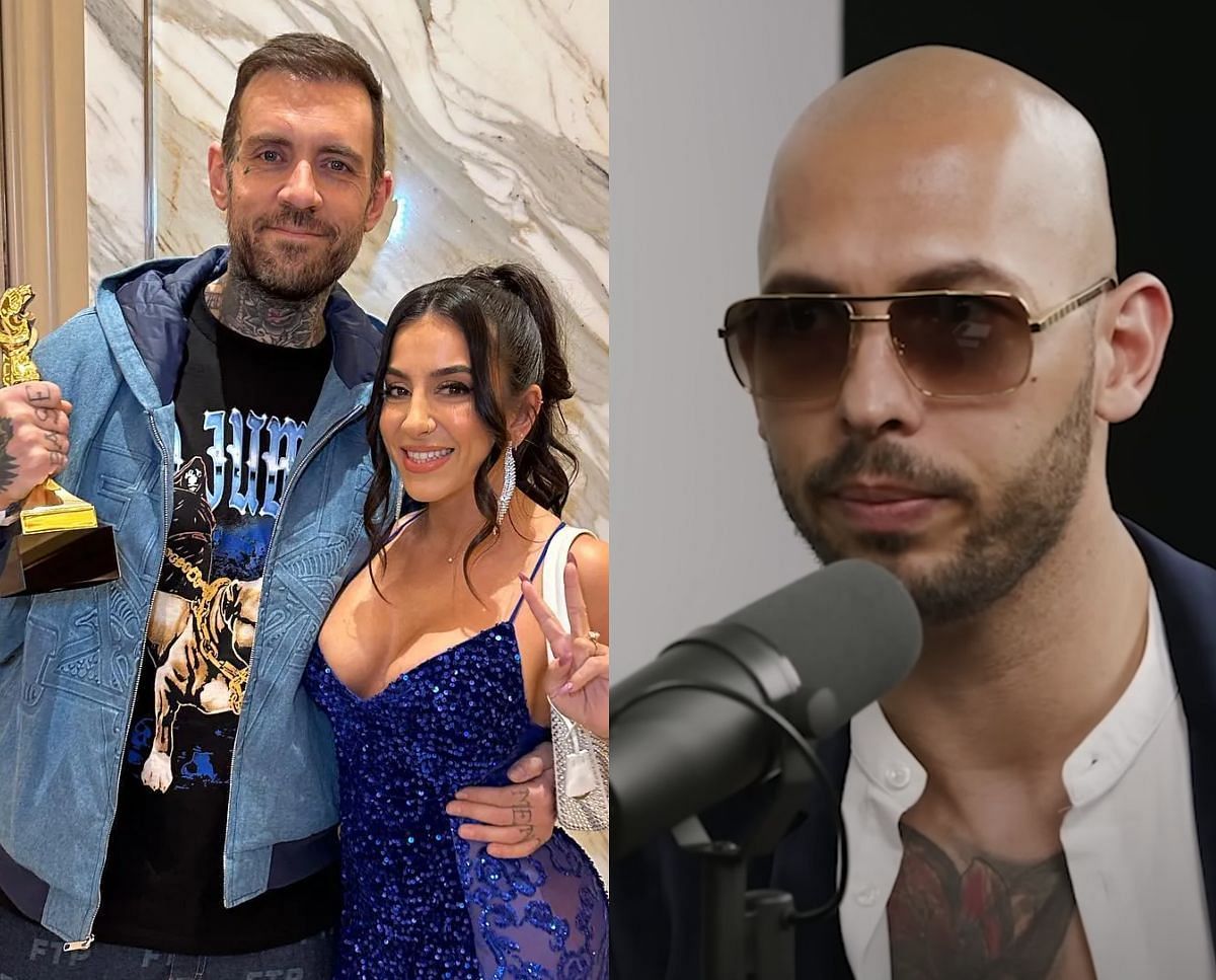 Andrew Tate shuts down conversation about Adam22 and his wife Lena (Image via Sportskeeda)