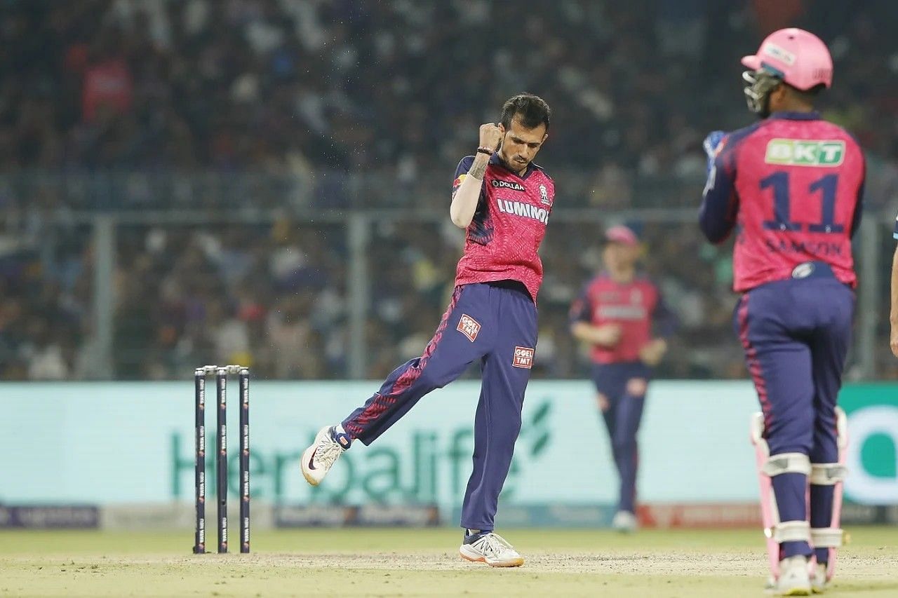 Yuzvendra Chahal celebrating for Rajasthan Royals [Getty Images]