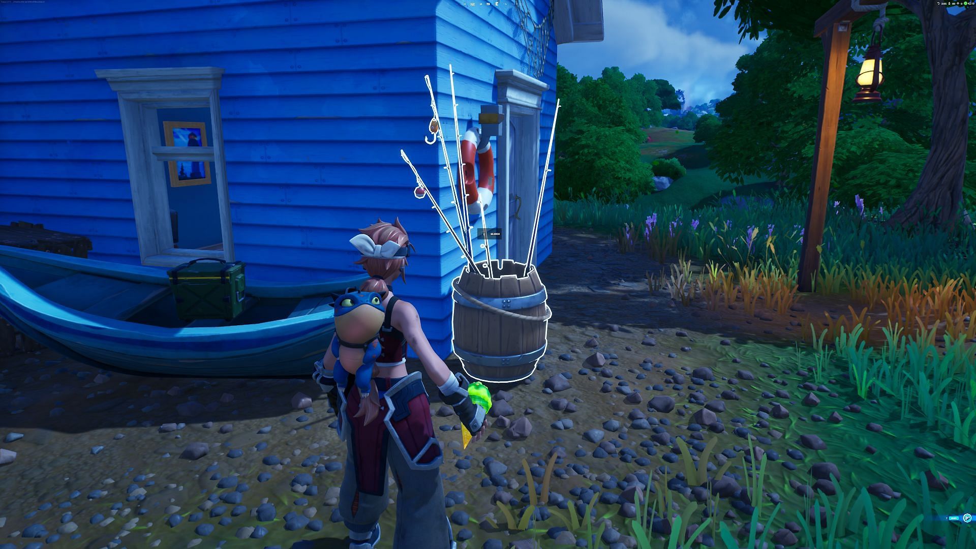 Barrels are usually found in and around water bodies (Image via Epic Games/Fortnite)