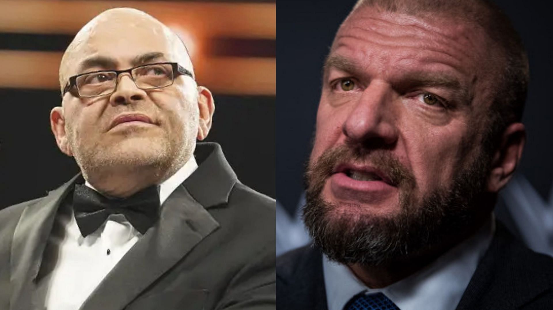 Konnan (left), Triple H (right)