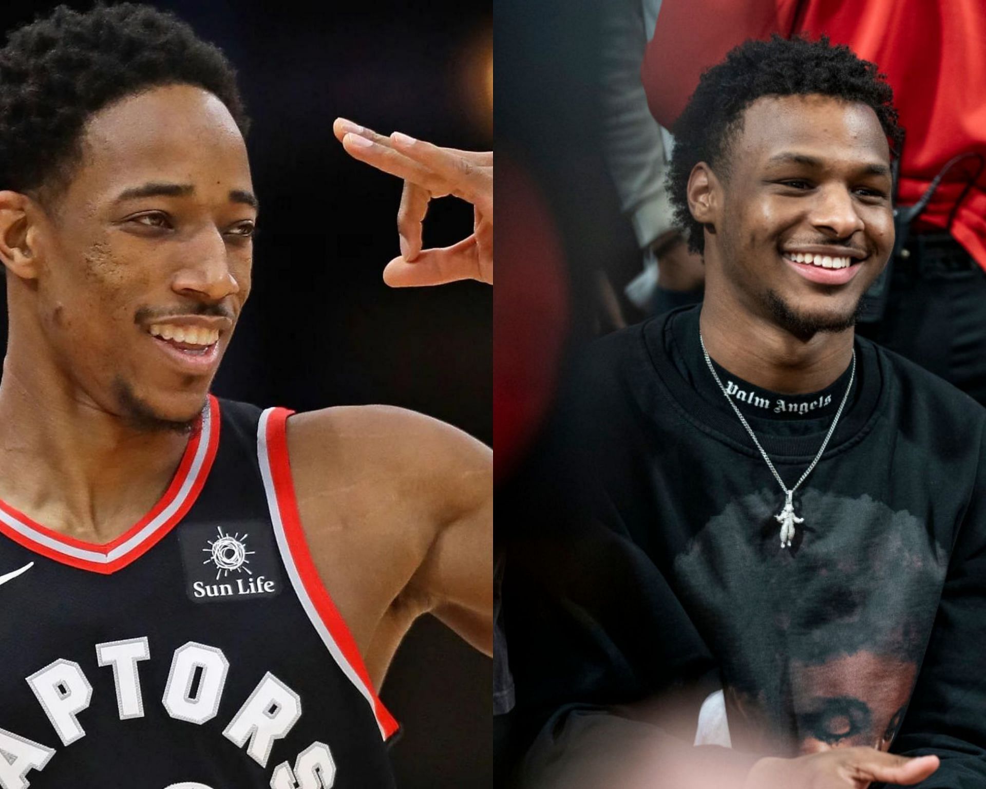 DeMar DeRozan and Bronny James