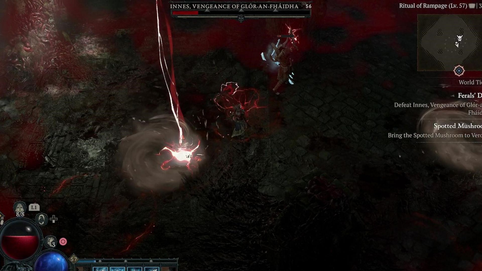 This is an elite foe within the dungeon (Image via Diablo 4)