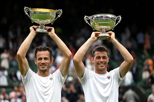 Wesley Koolhof and Neal Skupski won the men's doubles title at the 2023 Wimbledon Championships.