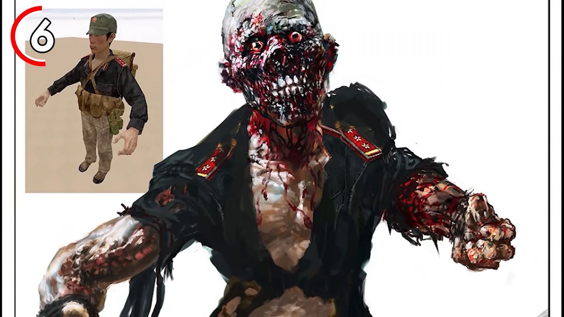 Vietnam Soldier Zombie (Image via MrDalekJD/YouTube)