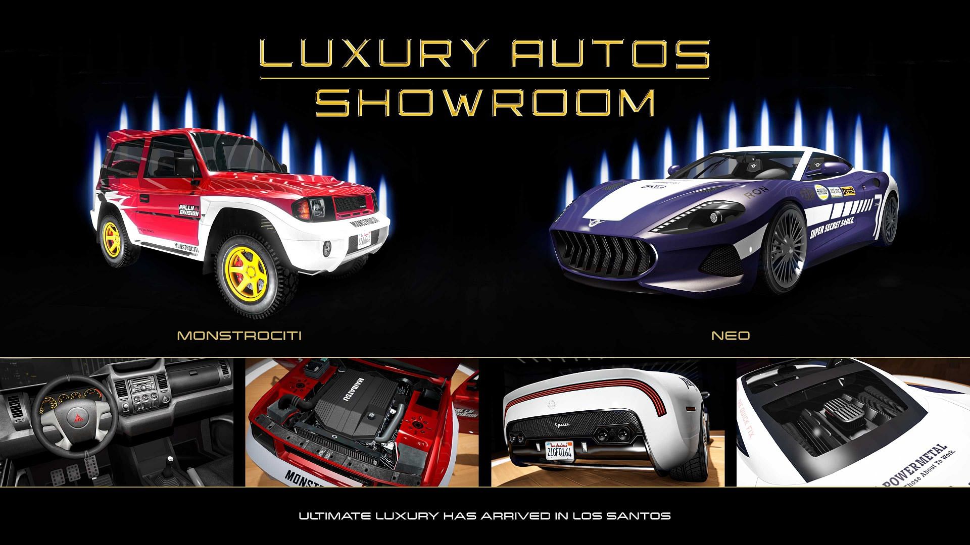 The Vysser Neo was purchasable through Luxury Autos Showroom (Image via Rockstar Games)