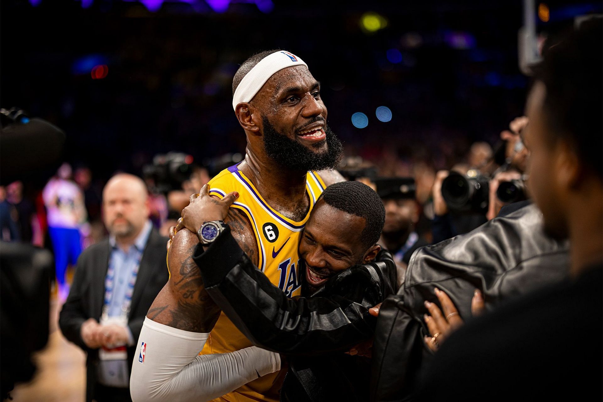 LA Lakers star forward LeBron James and his agent Rich Paul