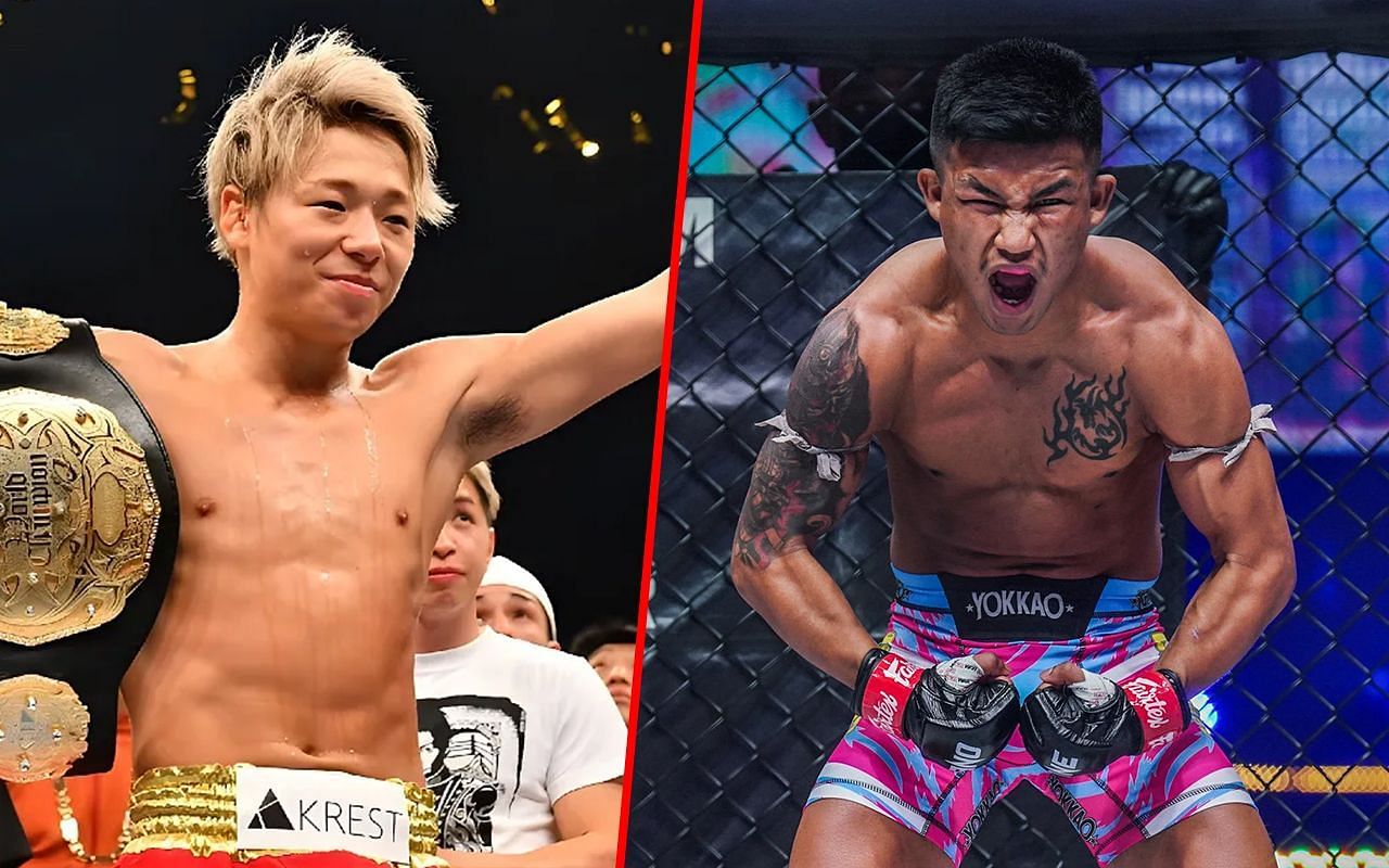 Takeru Segawa and Rodtang Jitmuangnon - Photo by ONE Championship